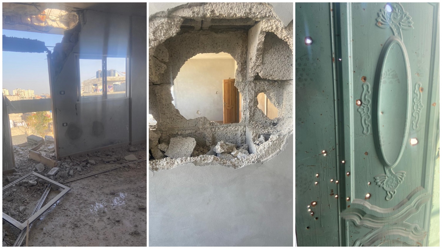 Tarneem damaged home